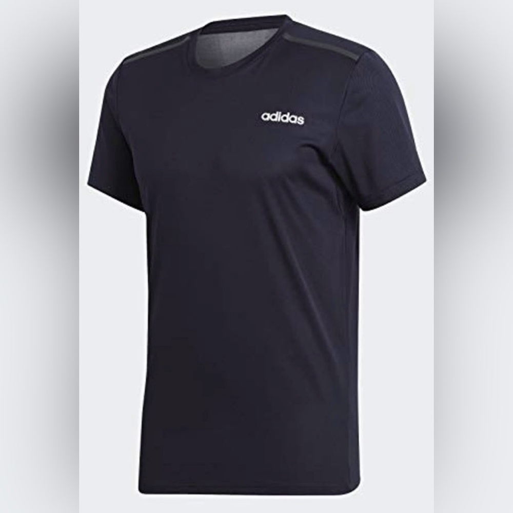 ADIDAS Men Size Small Blue Freedom To Move Tee Short Sleeve UPF 25 Top - Picture 1 of 7